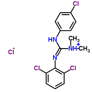 67510-28-5  (Z)-[(4-chlorophenyl)amino][(2,6-dichlorophenyl)imino]-N,N-dimethylmethanaminium chloride