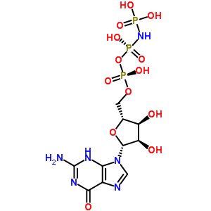 104062-58-0;104838-92-8;110378-98-8;34273-04-6;92836-22-1;94725-19-6  5'-O-[(R)-hydroxy{[(S)-hydroxy(phosphonoamino)phosphoryl]oxy}phosphoryl]guanosine