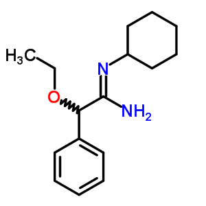 35368-41-3  (1Z)-N'-cyclohexyl-2-ethoxy-2-phenylethanimidamide