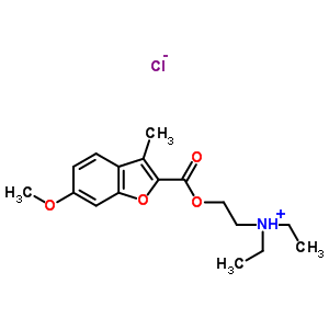 35689-36-2  N,N-diethyl-2-{[(6-methoxy-3-methyl-1-benzofuran-2-yl)carbonyl]oxy}ethanaminium chloride