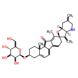 36069-05-3  (3beta,8xi,9xi,10xi,14xi,20xi,22S,23R,25xi)-11-oxo-17,23-epoxyveratraman-3-yl beta-D-glycero-hexopyranoside