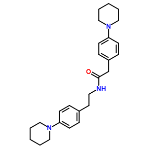 38591-52-5  2-[4-(piperidin-1-yl)phenyl]-N-{2-[4-(piperidin-1-yl)phenyl]ethyl}acetamide