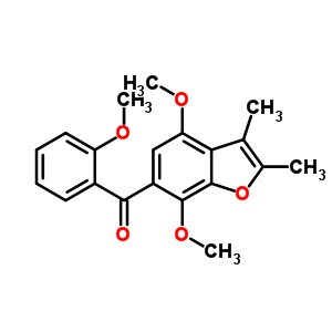 49710-87-4  (4,7-dimethoxy-2,3-dimethyl-1-benzofuran-6-yl)(2-methoxyphenyl)methanone