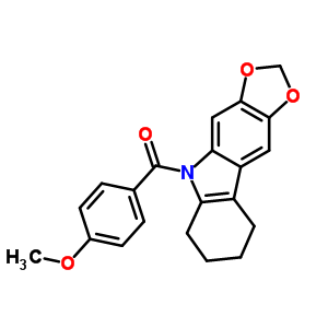 50332-26-8  (4-methoxyphenyl)(6,7,8,9-tetrahydro-5H-[1,3]dioxolo[4,5-b]carbazol-5-yl)methanone