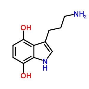55206-17-2  3-(3-aminopropyl)-1H-indole-4,7-diol