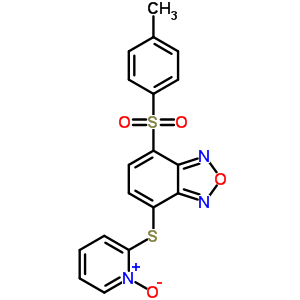 58131-53-6  4-[(4-methylphenyl)sulfonyl]-7-[(1-oxidopyridin-2-yl)sulfanyl]-2,1,3-benzoxadiazole
