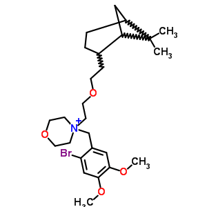 59995-65-2  4-(2-bromo-4,5-dimethoxybenzyl)-4-{2-[2-(6,6-dimethylbicyclo[3.1.1]hept-2-yl)ethoxy]ethyl}morpholin-4-ium