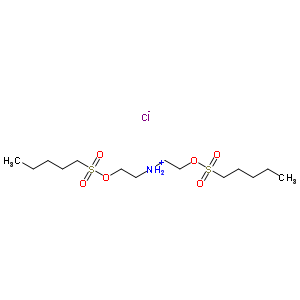 61556-88-5  2-[(pentylsulfonyl)oxy]-N-{2-[(pentylsulfonyl)oxy]ethyl}ethanaminium chloride