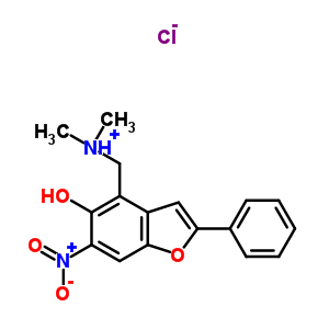 63112-48-1  (5-hydroxy-6-nitro-2-phenyl-1-benzofuran-4-yl)-N,N-dimethylmethanaminium chloride