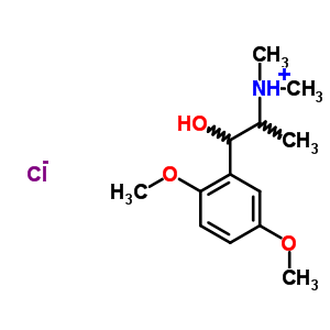 63991-15-1  1-(2,5-dimethoxyphenyl)-1-hydroxy-N,N-dimethylpropan-2-aminium chloride