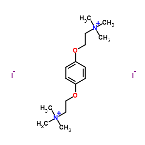 64049-54-3  2,2'-[benzene-1,4-diylbis(oxy)]bis(N,N,N-trimethylethanaminium) diiodide