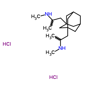 66922-78-9  1,1'-tricyclo[3.3.1.1~3,7~]decane-1,3-diylbis(N-methylpropan-2-amine) dihydrochloride