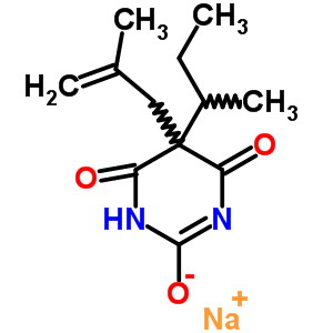 67050-42-4  sodium 5-(butan-2-yl)-5-(2-methylprop-2-en-1-yl)-4,6-dioxo-1,4,5,6-tetrahydropyrimidin-2-olate