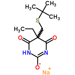 67050-73-1  sodium 5-[(tert-butylsulfanyl)methyl]-5-ethyl-4,6-dioxo-1,4,5,6-tetrahydropyrimidin-2-olate