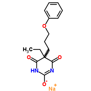 67050-89-9  sodium 5-ethyl-4,6-dioxo-5-(3-phenoxypropyl)-1,4,5,6-tetrahydropyrimidin-2-olate