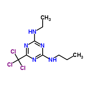 27431-16-9  N-ethyl-N'-propyl-6-(trichloromethyl)-1,3,5-triazine-2,4-diamine