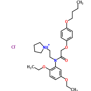 27682-57-1  1-(2-{[(4-butoxyphenoxy)acetyl](2,5-diethoxyphenyl)amino}ethyl)pyrrolidinium chloride