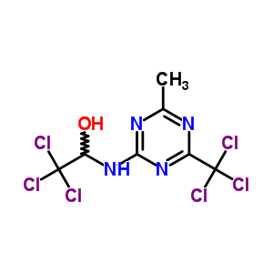 30863-15-1  2,2,2-trichloro-1-{[4-methyl-6-(trichloromethyl)-1,3,5-triazin-2-yl]amino}ethanol