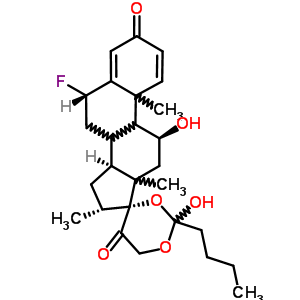 31729-41-6  (6S,11S,14S,16R,17R)-2'-butyl-6-fluoro-2',11-dihydroxy-10,13,16-trimethyl-7,8,9,10,11,12,13,14,15,16-decahydro-5'H-spiro[cyclopenta[a]phenanthrene-17,4'-[1,3]dioxane]-3,5'(6H)-dione