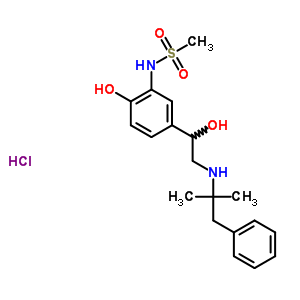 38241-28-0;79561-61-8  N-(2-hydroxy-5-{1-hydroxy-2-[(2-methyl-1-phenylpropan-2-yl)amino]ethyl}phenyl)methanesulfonamide hydrochloride (1:1)