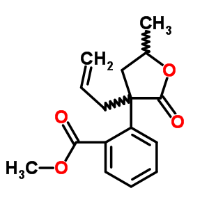 41205-45-2  methyl 2-[5-methyl-2-oxo-3-(prop-2-en-1-yl)tetrahydrofuran-3-yl]benzoate