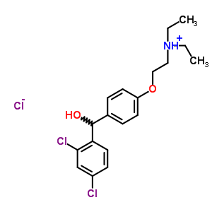 42740-30-7  2-{4-[(2,4-dichlorophenyl)(hydroxy)methyl]phenoxy}-N,N-diethylethanaminium chloride