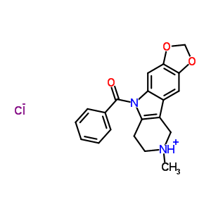 50279-98-6  5-benzoyl-8-methyl-6,7,8,9-tetrahydro-5H-[1,3]dioxolo[4,5-f]pyrido[4,3-b]indol-8-ium chloride