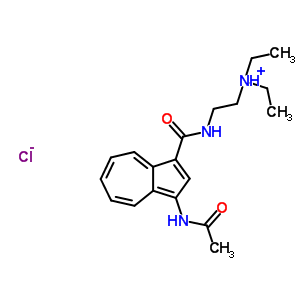 54805-31-1  2-({[3-(acetylamino)azulen-1-yl]carbonyl}amino)-N,N-diethylethanaminium chloride