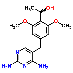 55687-78-0  1-{4-[(2,4-diaminopyrimidin-5-yl)methyl]-2,6-dimethoxyphenyl}ethanol