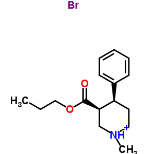 57153-01-2  (3S,4S)-1-methyl-4-phenyl-3-(propoxycarbonyl)piperidinium bromide