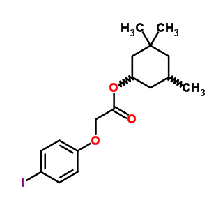 58327-10-9  3,3,5-trimethylcyclohexyl (4-iodophenoxy)acetate