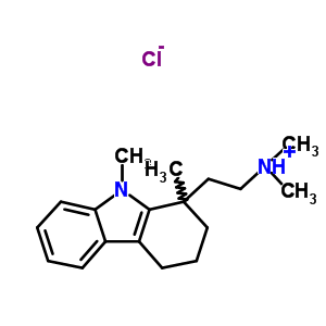 58965-23-4  2-(1,9-dimethyl-2,3,4,9-tetrahydro-1H-carbazol-1-yl)-N,N-dimethylethanaminium chloride