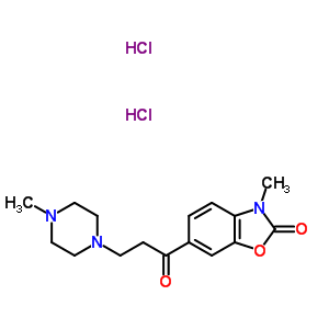 59384-77-9  3-methyl-6-[3-(4-methylpiperazin-1-yl)propanoyl]-1,3-benzoxazol-2(3H)-one dihydrochloride