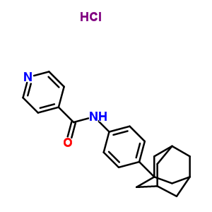 61876-25-3  N-[4-(tricyclo[3.3.1.1~3,7~]dec-1-yl)phenyl]pyridine-4-carboxamide hydrochloride (1:1)