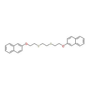 63938-34-1  2,2'-[ethane-1,2-diylbis(sulfanediylethane-2,1-diyloxy)]dinaphthalene