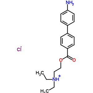 63992-36-9  2-{[(4'-aminobiphenyl-4-yl)carbonyl]oxy}-N,N-diethylethanaminium chloride