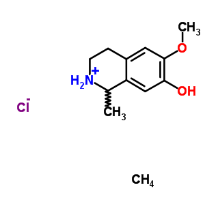 64047-44-5  7-hydroxy-6-methoxy-1-methyl-1,2,3,4-tetrahydroisoquinolinium chloride - methane (1:1:1)