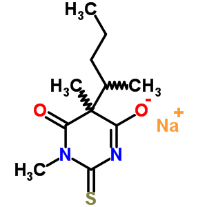 66941-09-1  sodium 1,5-dimethyl-6-oxo-5-(pentan-2-yl)-2-thioxo-1,2,5,6-tetrahydropyrimidin-4-olate