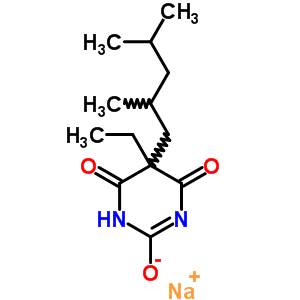 66941-16-0  sodium 5-(2,4-dimethylpentyl)-5-ethyl-4,6-dioxo-1,4,5,6-tetrahydropyrimidin-2-olate