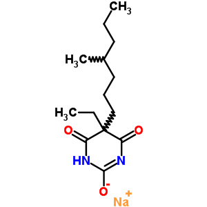 66968-83-0  sodium 5-ethyl-5-(4-methylheptyl)-4,6-dioxo-1,4,5,6-tetrahydropyrimidin-2-olate