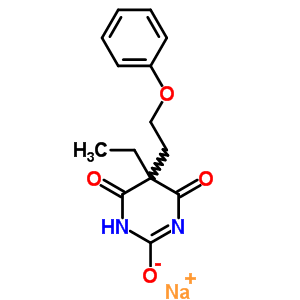 67050-88-8  sodium 5-ethyl-4,6-dioxo-5-(2-phenoxyethyl)-1,4,5,6-tetrahydropyrimidin-2-olate