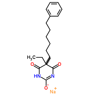 67050-90-2  sodium 5-ethyl-4,6-dioxo-5-(6-phenylhexyl)-1,4,5,6-tetrahydropyrimidin-2-olate