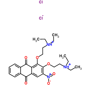 69019-69-8  Dicloruro de 2,2'-[(3-nitro-9,10-dioxo-9,10-dihidroantraceno-1,2-diil)bis(oxi)]bis(N,N-dietiletanamio)