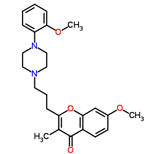 69103-91-9  7-methoxy-2-{3-[4-(2-methoxyphenyl)piperazin-1-yl]propyl}-3-methyl-4H-chromen-4-one