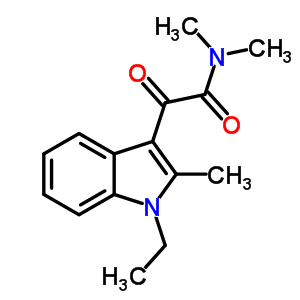 2-(1-ethyl-2-methyl-1H-indol-3-yl)-N,N-dimethyl-2-oxoacetamide 100957-73-1