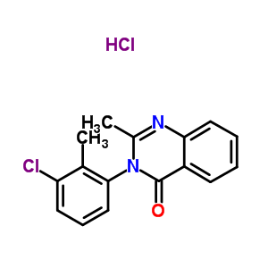 340-48-7  3-(3-chloro-2-methylphenyl)-2-methylquinazolin-4(3H)-one hydrochloride (1:1)