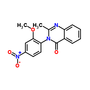 340-52-3  3-(2-methoxy-4-nitrophenyl)-2-methylquinazolin-4(3H)-one