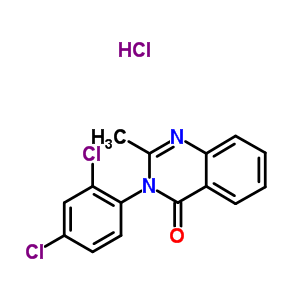 340-53-4  3- (2,4-diklorofenil) -2-methylquinazolin-4 (3H) -satu hidroklorida (1: 1)