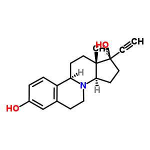 39650-18-5  (1R,3aR,10bR,12aS)-1-ethynyl-12a-methyl-1,2,3,3a,5,6,10b,11,12,12a-decahydrocyclopenta[5,6]pyrido[2,1-a]isoquinoline-1,8-diol