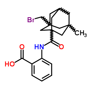 51032-23-6  2-({[3-(bromomethyl)-5-methyltricyclo[3.3.1.1~3,7~]dec-1-yl]carbonyl}amino)benzoic acid